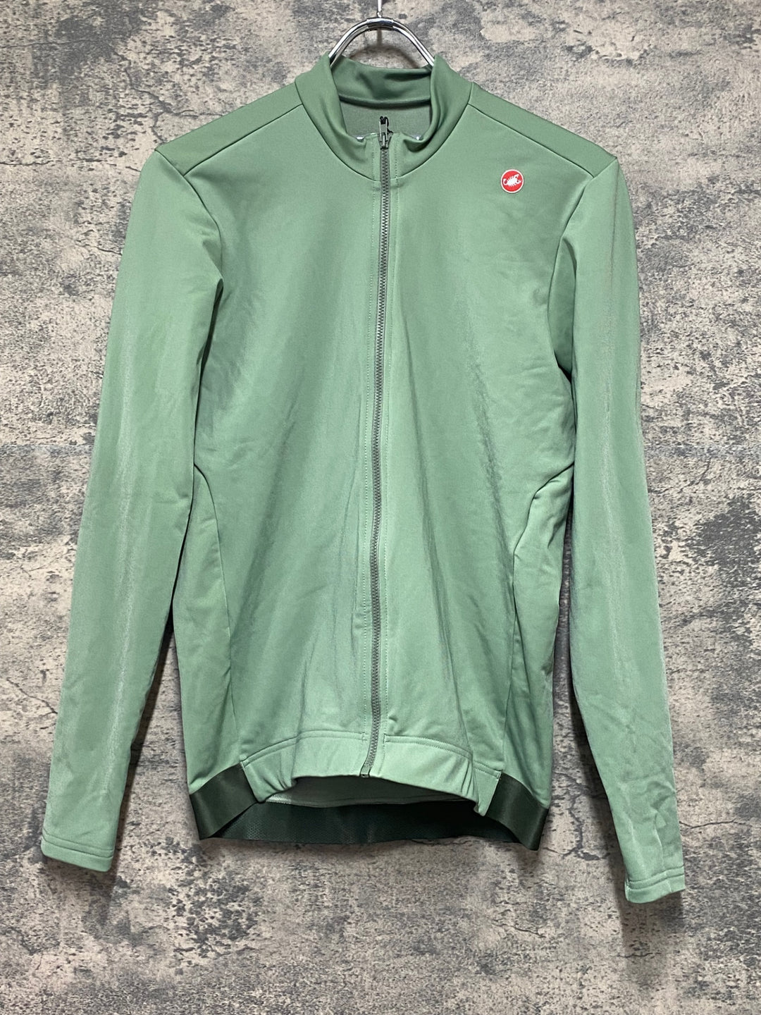 KP317 カステリ CASTELLI 長袖 サイクルジャージ ライトグリーン L 裏起毛