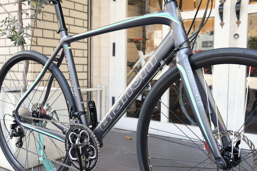 ビアンキ BIANCHI インプルソ ディスク IMPULSO FLAT BAR DISC 2016モデル 55サイズ シマノ 105 5800 MIX 11S アルミ クロスバイク フラットバーロード 【横浜店】