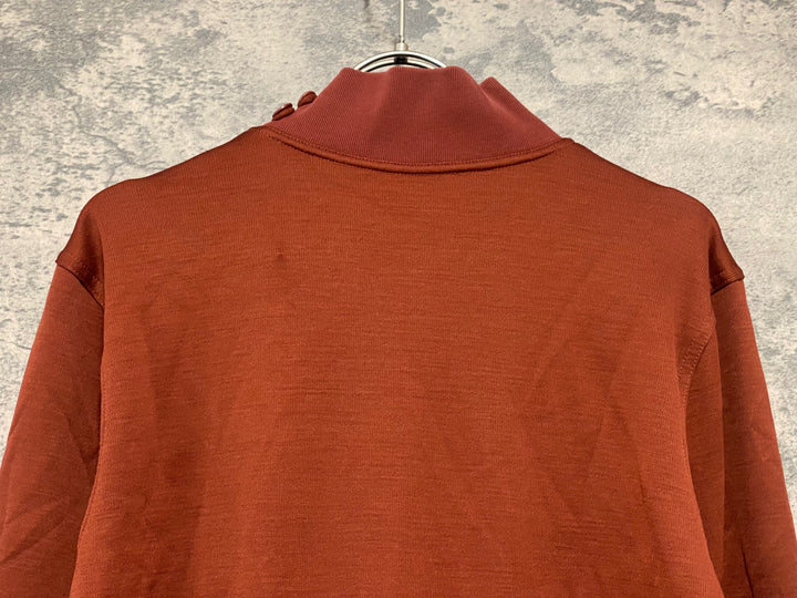 JV870 ラファ Rapha PEACE RACE JERSEY 長袖 サイクルジャージ ブラウン サイズ不明