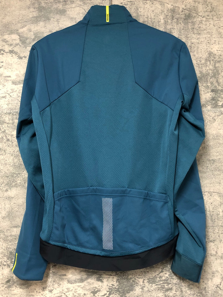 KB806 マヴィック MAVIC ESSENTIAL SOFTSHELL JACKET 長袖 サイクルジャケット 紺 L 裏起毛