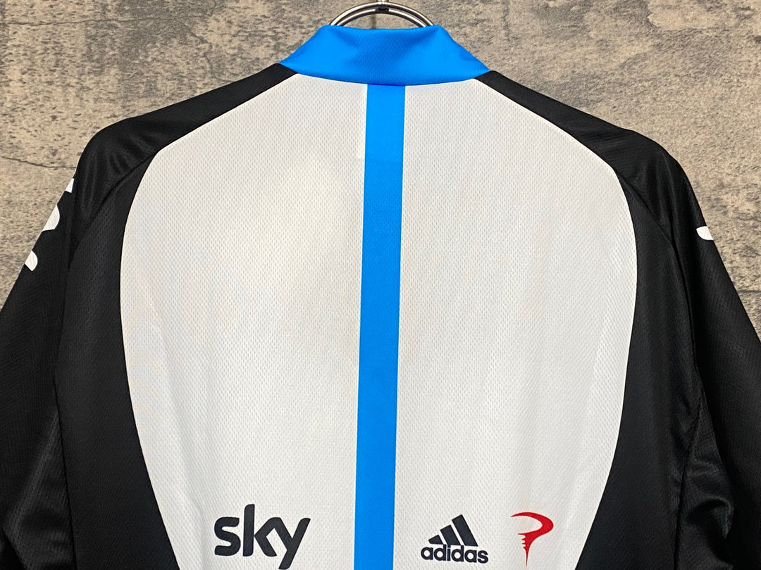 KB711 アディダス adidas 半袖 サイクルジャージ 水色 黒 XL TEAM Sky