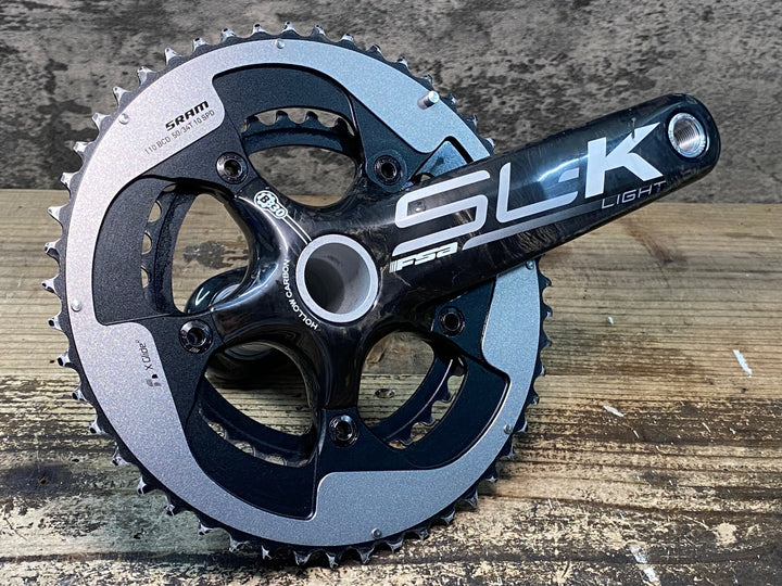 JG533 FSA SL-K LIGHT SRAM 10Sチェーンリング カーボン クランクセット 172.5mm 50/34T BB30 HOLLOW CARBON
