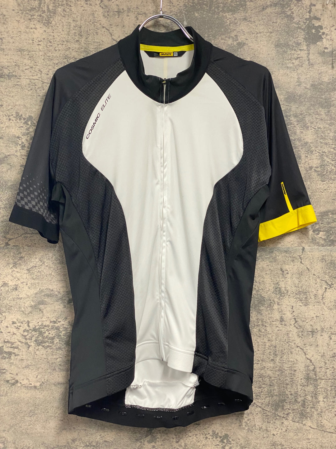 JW303 マヴィック MAVIC コスミックエリート COSMIC ELITE 半袖 サイクルジャージ 白/黒 XL