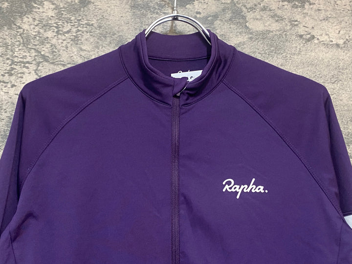 KR405 ラファ Rapha CORE LONG SLEEVE JERSEY 長袖 サイクルジャージ 紫 S