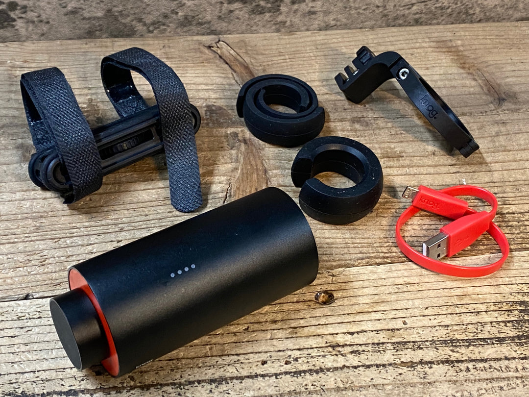 JT504 ノグ knog PWR BANK ライトバッテリー 10000mAh マウント,充電ケーブル 動作確認済み
