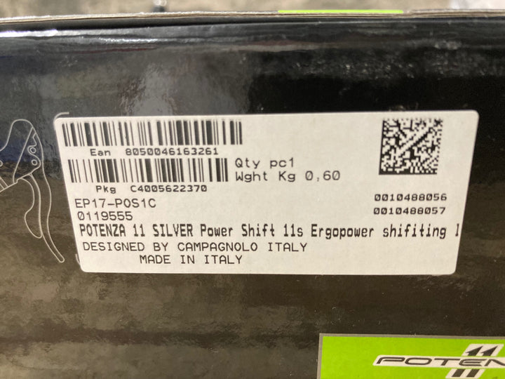 JR305 CAMPAGNOLO POTENZA SILVER EP17-POS1C エルゴパワー Power Shift 2x11S