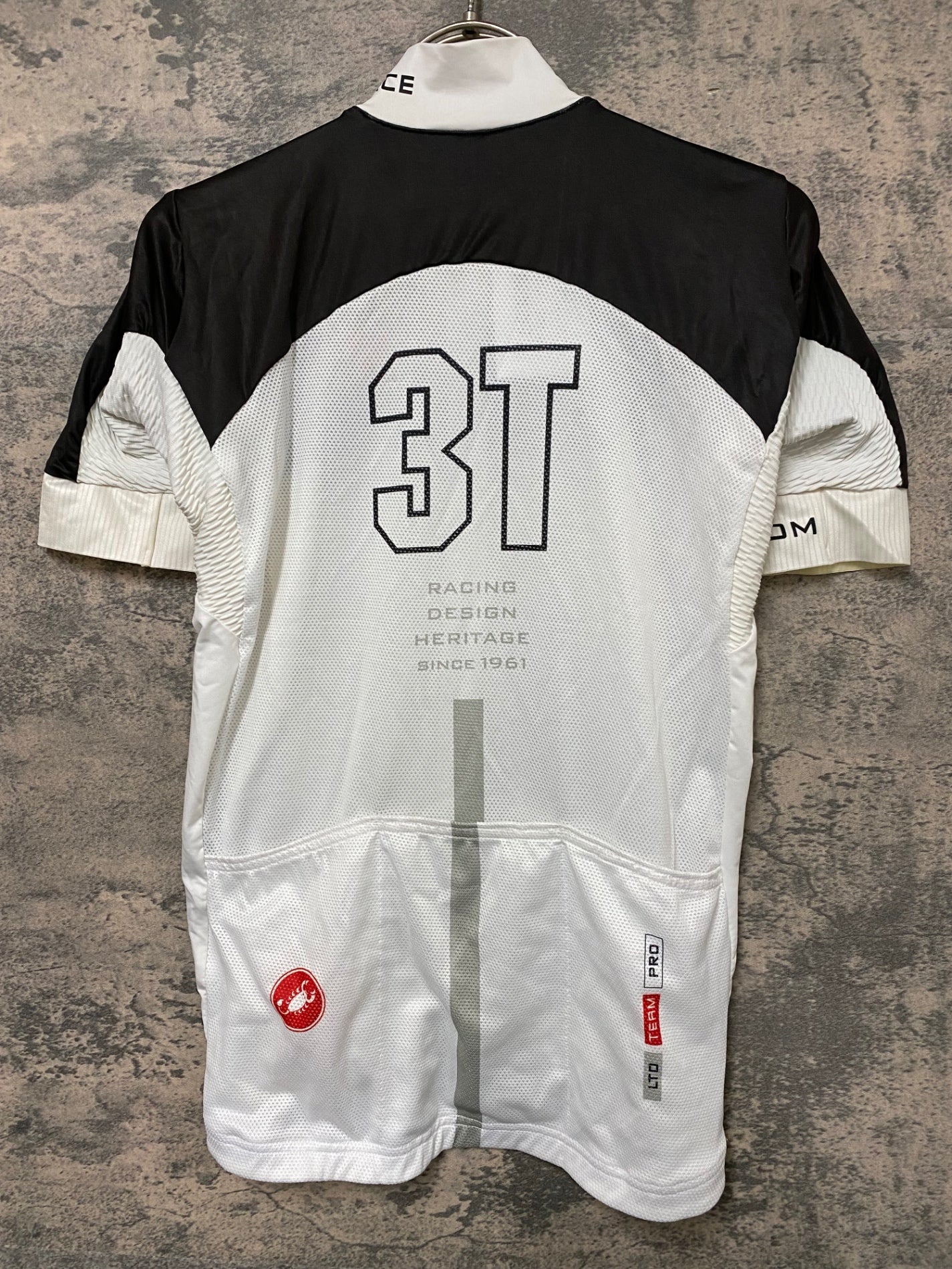 JV212 カステリ CASTELLI 半袖 サイクルジャージ 白 黒 L 3T – BICI
