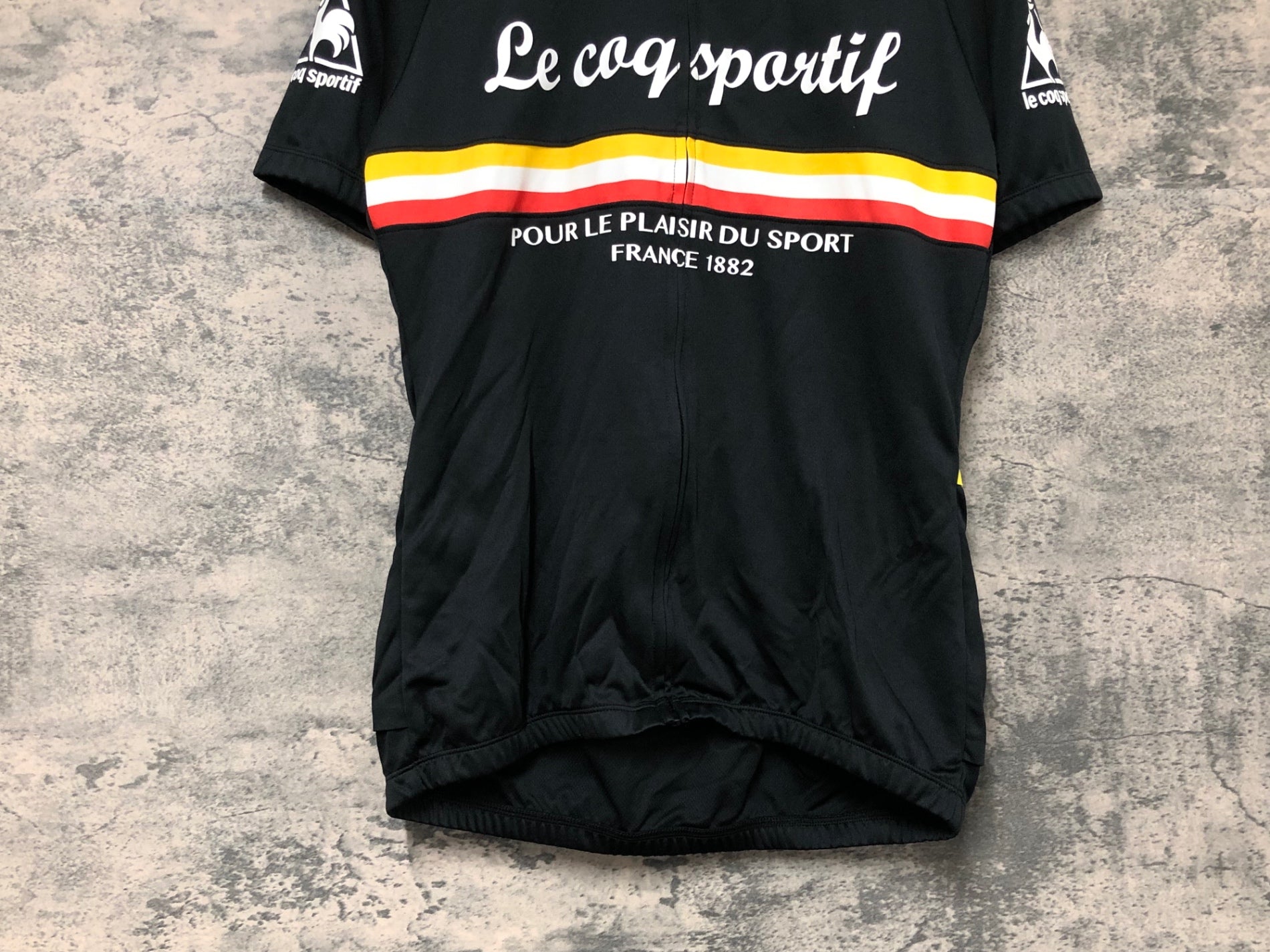 JW431 ルコックスポルティフ le coq sportif 半袖サイクルジャージ 黒