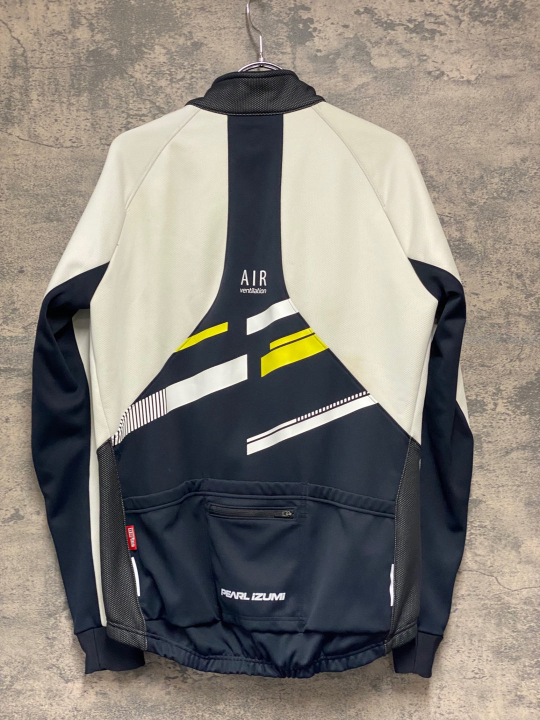 JI037 パールイズミ PEARL iZUMi 長袖 サイクルジャケット 白 黒 L 裏起毛