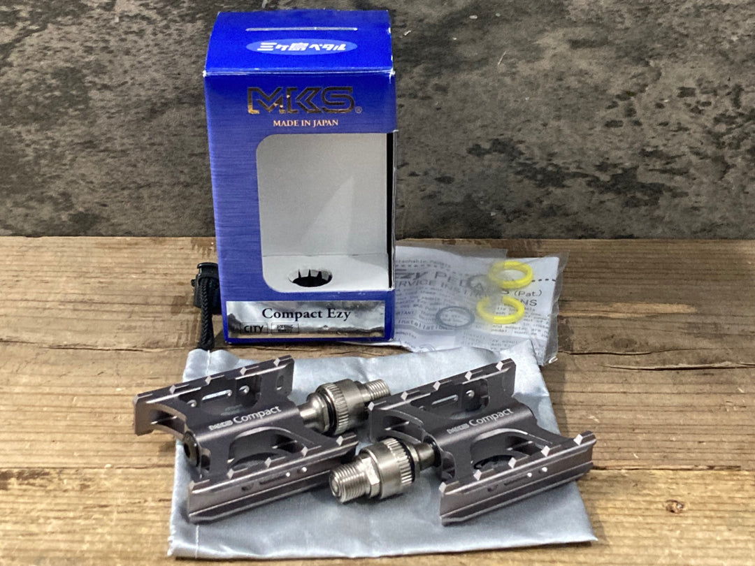KP370 三ヶ島 MKS COMPACT EZY 着脱式 フラットペダル 未使用品