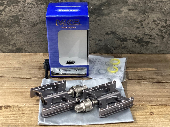 KP370 三ヶ島 MKS COMPACT EZY 着脱式 フラットペダル 未使用品