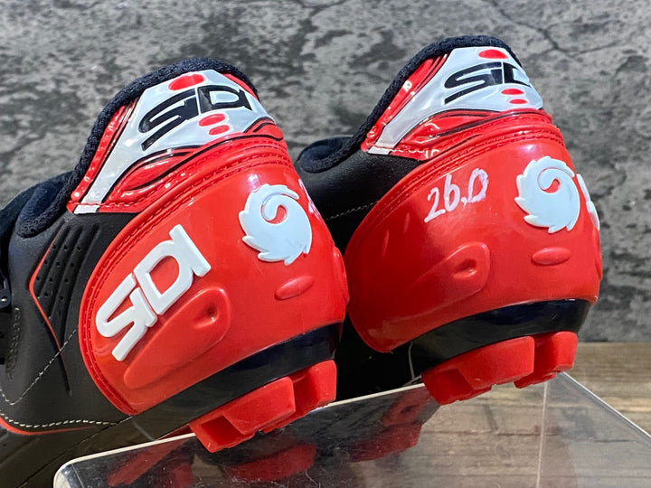 KG425 シディ SIDI TRACE MTB ビンディングシューズ ブラック レッド EU42 ※ペン字あり