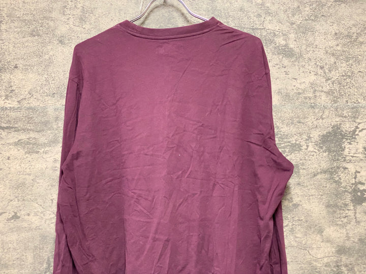 KG223 ラファ Rapha LOGO LONG SLEEVE T-SHIRT 長袖 Tシャツ バーガンディ XL