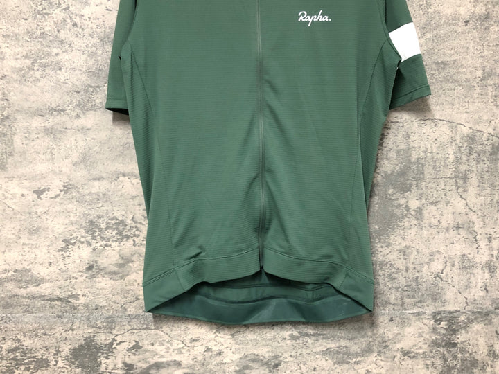 JS568 ラファ Rapha M'S CORE LW JERSEY 半袖 サイクルジャージ 緑 XL