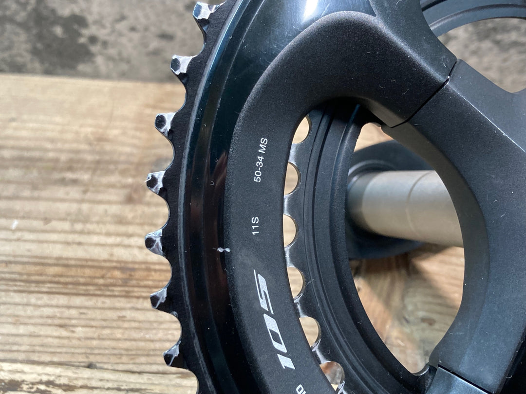 JH271 4iiii PRECISION PML100 左 パワーメーター シマノ SHIMANO 105 FC-R7000 クランクセット 165mm 50/34T