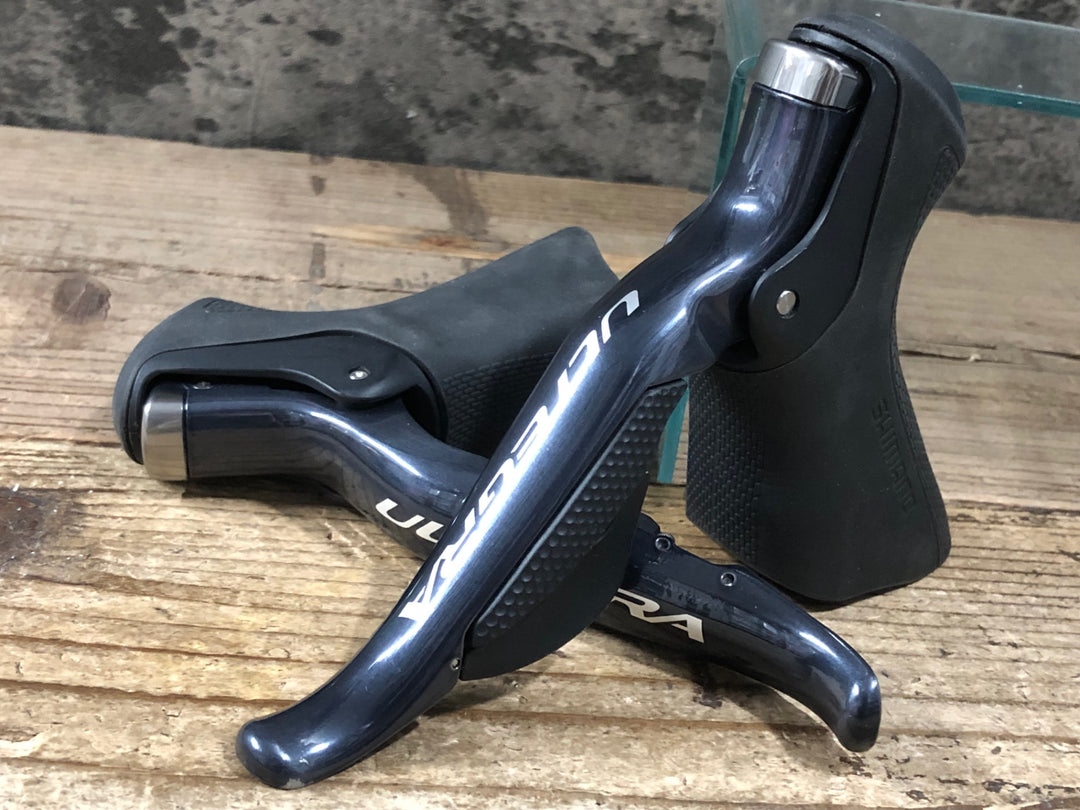 KG494 シマノ SHIMANO アルテグラ ULTEGRA ST-6870 STIレバー 左右セット 動作確認済 ※クランプバンド欠品