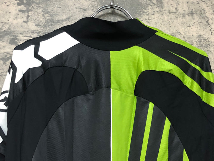 JW325 アソス assos CAPE EPIC 半袖 サイクルジャージ 黒黄緑 M