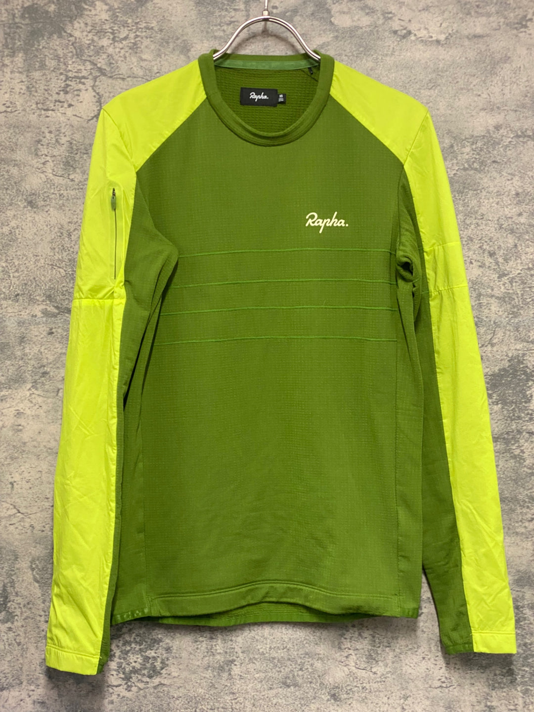 KF565 ラファ Rapha EXPLORE LONG SLEEVE PULLOVER 長袖 サイクルジャージ 緑 XS