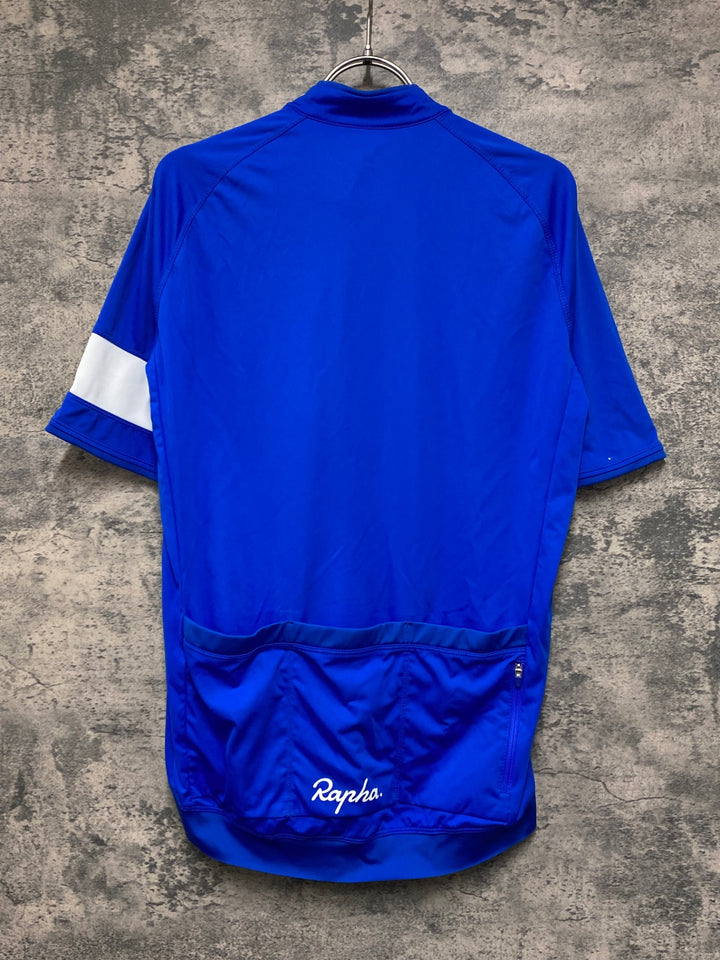 JV504 ラファ Rapha CORE JERSEY 半袖 サイクルジャージ 青 L