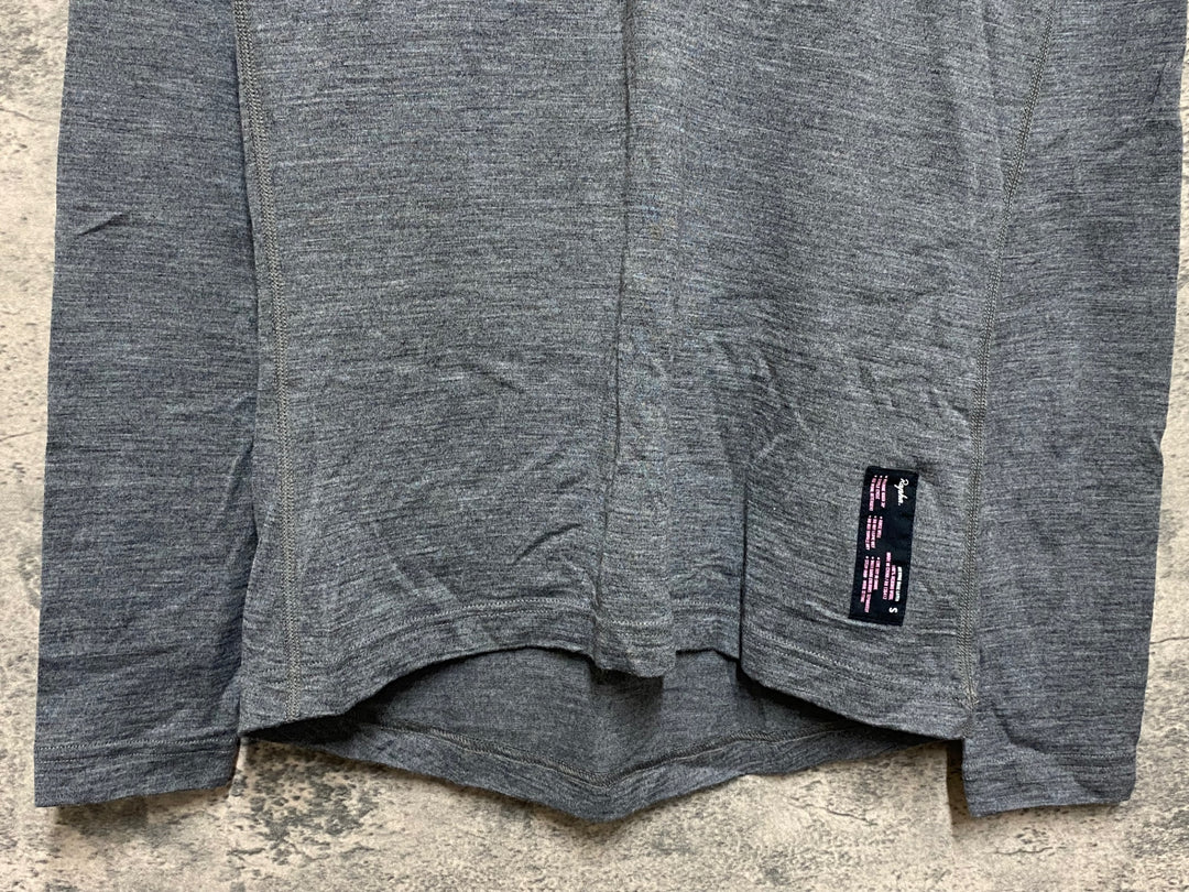 JO353 ラファ RAPHA MERINO BASE LAYER 長袖ベースレイヤー S グレー