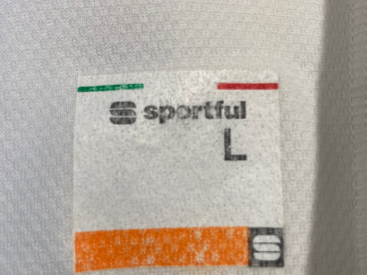 KJ862 スポーツフル sportful 半袖 サイクルジャージ 白青 L SAXO BANK