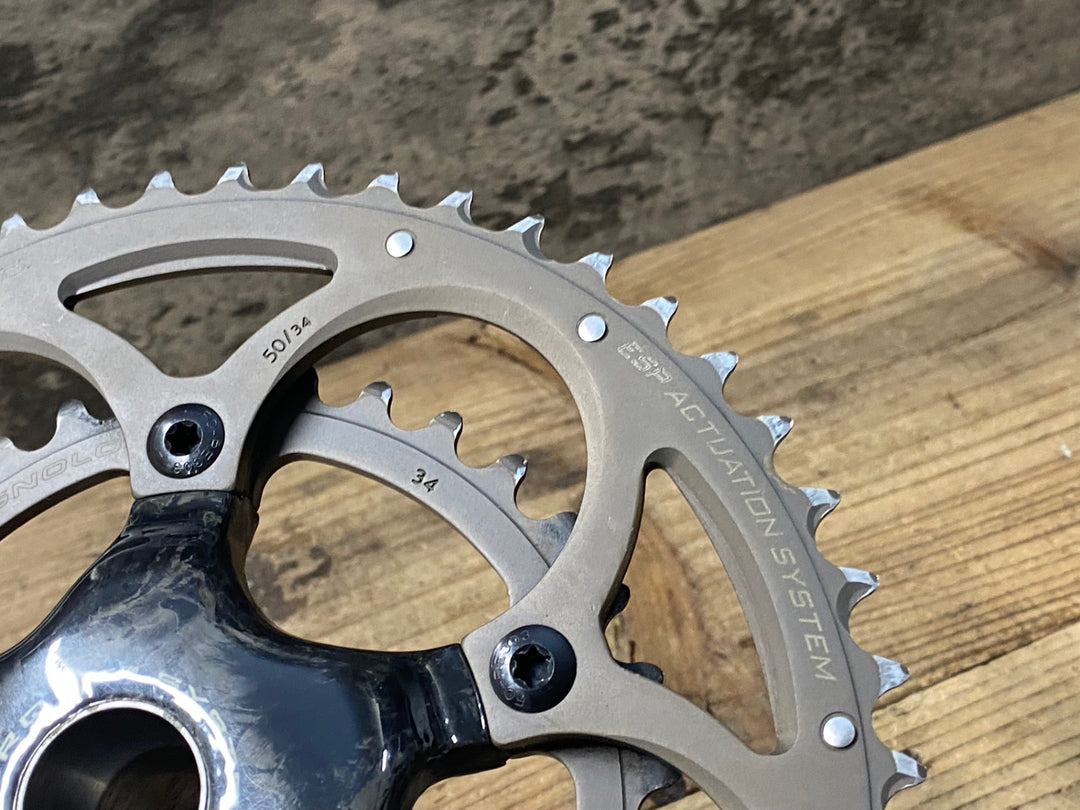 KJ072 カンパニョーロ CAMPAGNOLO スーパーレコード SUPER RECORD FC9-SR240C 50/34T 172.5mm