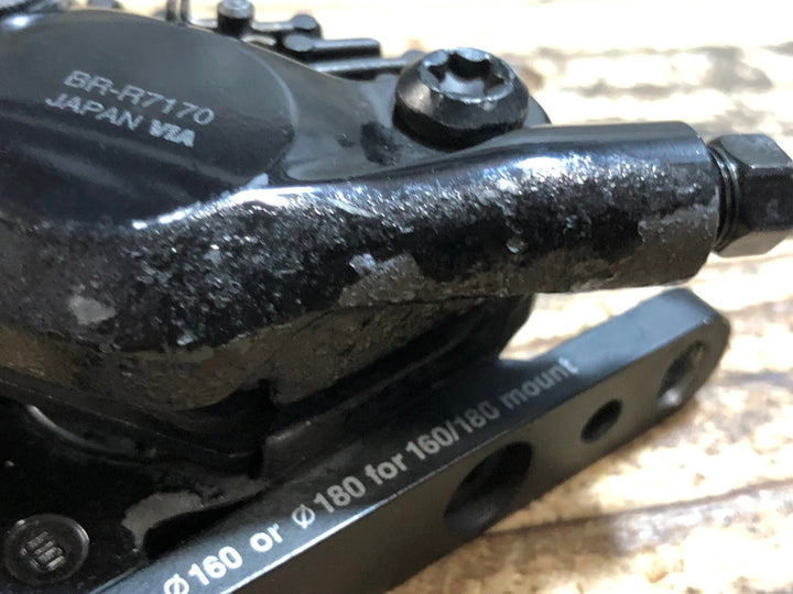 KK460 シマノ SHIMANO 105 BR-R7170 ディスクブレーキキャリパー 前後セット 塗装剥がれ ジャンク