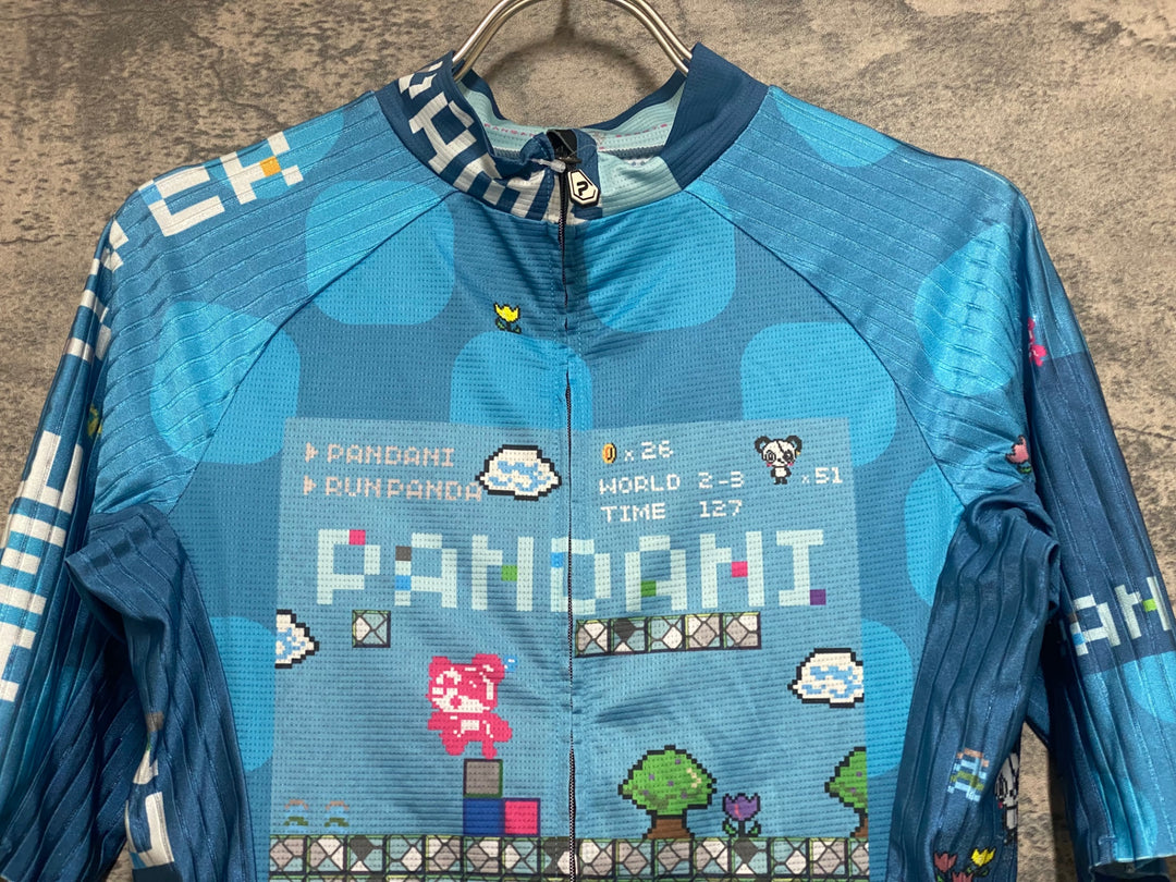 JR204 パンダーニ pandani 半袖 サイクルジャージ 水色 S エアロジャージ