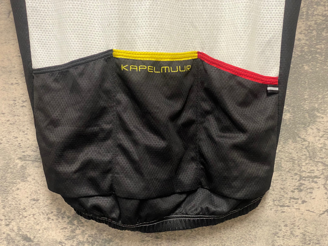 KG555 カペルミュール KAPELMUUR 半袖 サイクルジャージ 白黒 L
