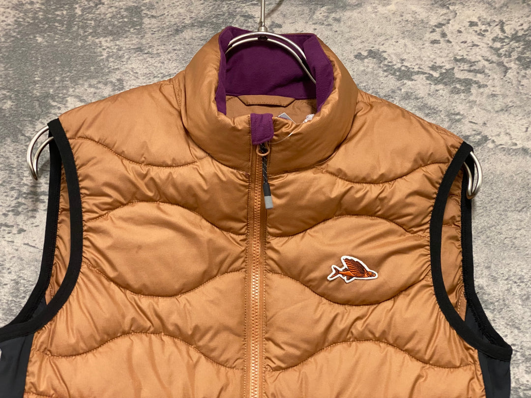 KF514 カフェドシクリステ Cafe du Cycliste ALEXIA unisex サイクルベスト ジレ 茶色 XS