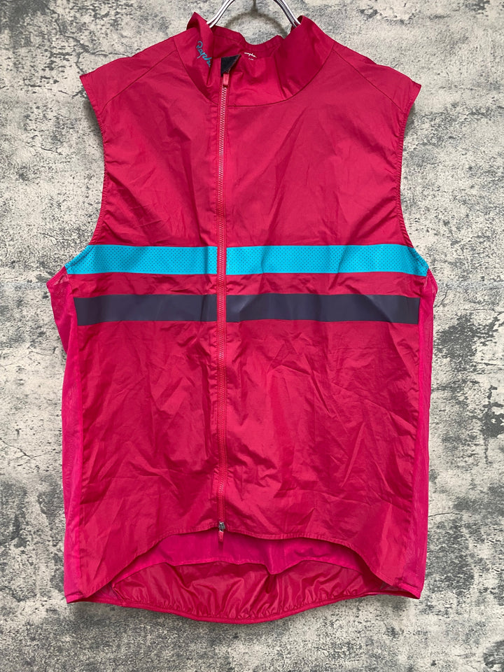 KC657 ラファ Rapha BREVET GILET WITH POCKETS ジレ サイクルベスト 濃ピンク XXL