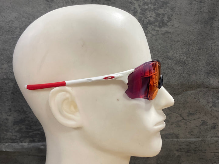 KL297 オークリー OAKLEY EV ZERO サングラス アイウェア 白 PRIZMレンズ ※レンズ気泡