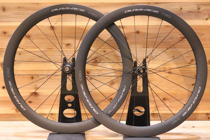 未走行品！ シマノ SHIMANO デュラエース DURA-ACE WH-R9270-C50-TL 12S 21C カーボン チューブレス ロードバイク ホイールセット 【広島店】