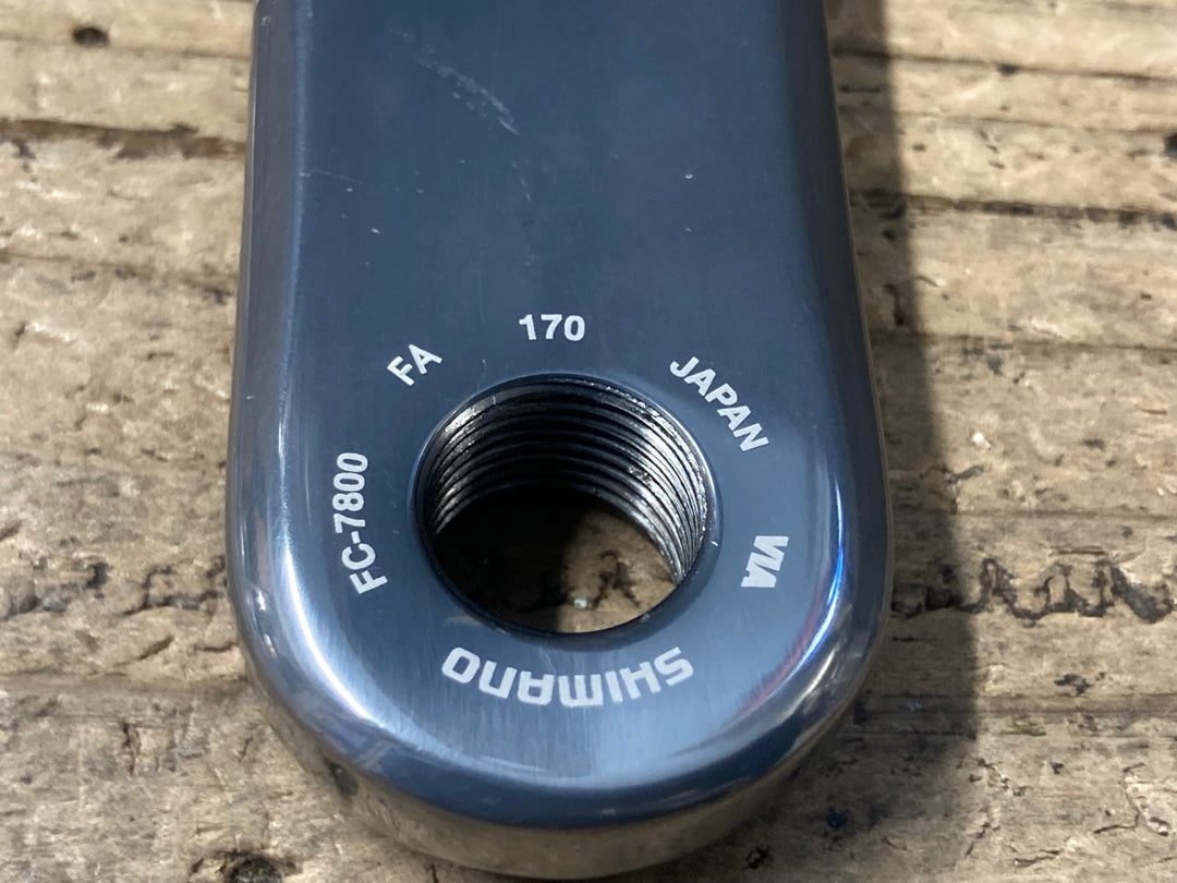 KN615 シマノ SHIMANO デュラエース DURA-ACE FC-7800 クランクセット 170mm 53/39T