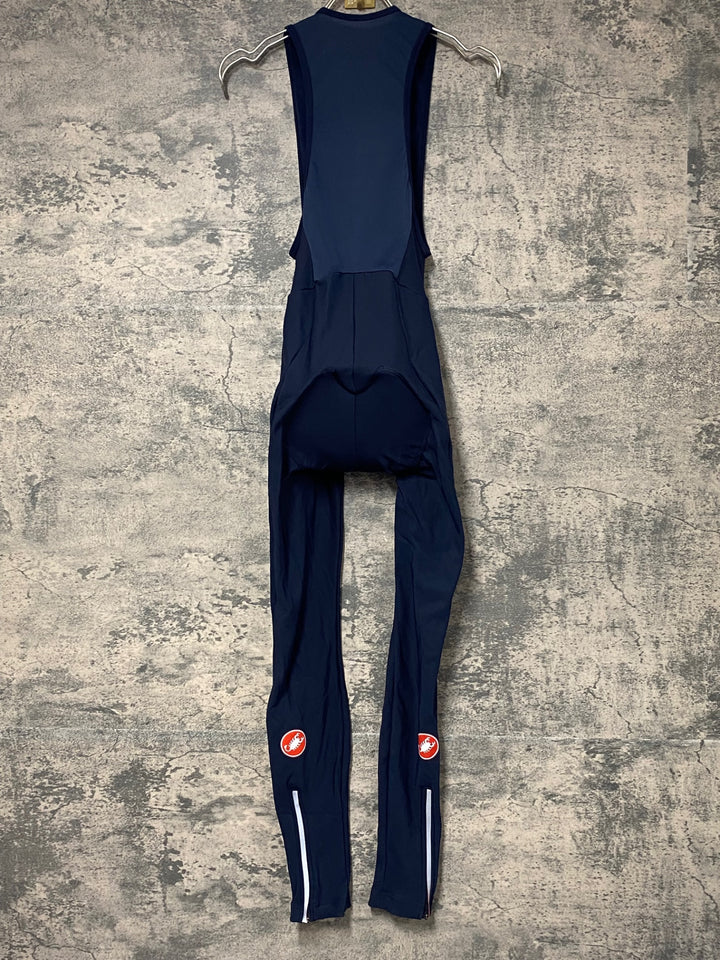 KF414 カステリ CASTELLI ビブタイツ ネイビー M 裏起毛