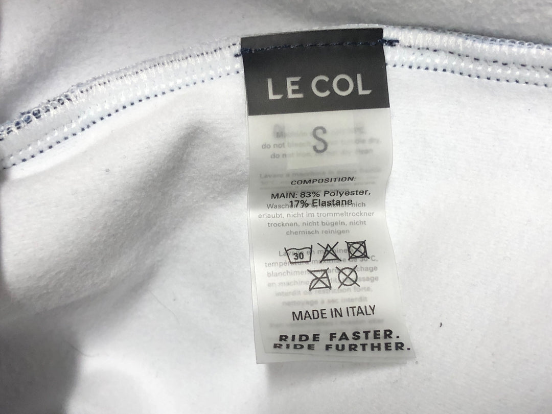 JE000 ルコル LE COL 長袖 防風 裏起毛 サイクルジャージ S ネイビー
