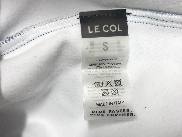 JE000 ルコル LE COL 長袖 防風 裏起毛 サイクルジャージ S ネイビー