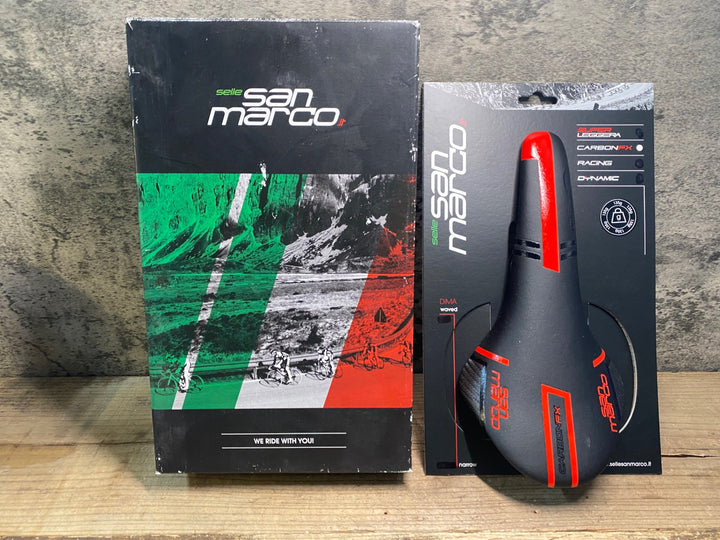 JR315 san marco CONCOR CARBON FX サドル NARROW CARBON レール 黒赤