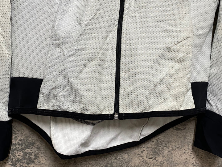 JQ218 アソス assos AIR BLOCK 851 winter plus 長袖サイクルジャケット 白黒 M 裏起毛