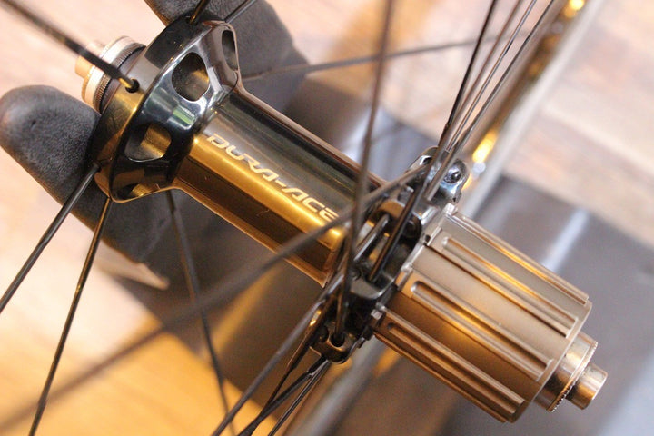 シマノ SHIMANO デュラエース DURA-ACE WH-9000-C35-CL アルミ/カーボン クリンチャー ホイールセット シマノ 11S/12S ナローリム 15C 【名古屋店】