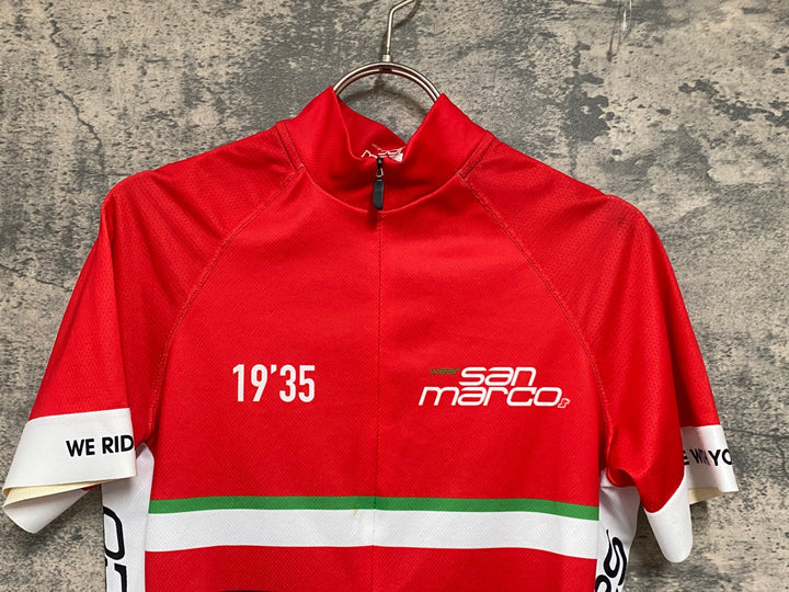 JJ506 サンマルコ sanmarco wear 半袖 サイクルジャージ 赤 S