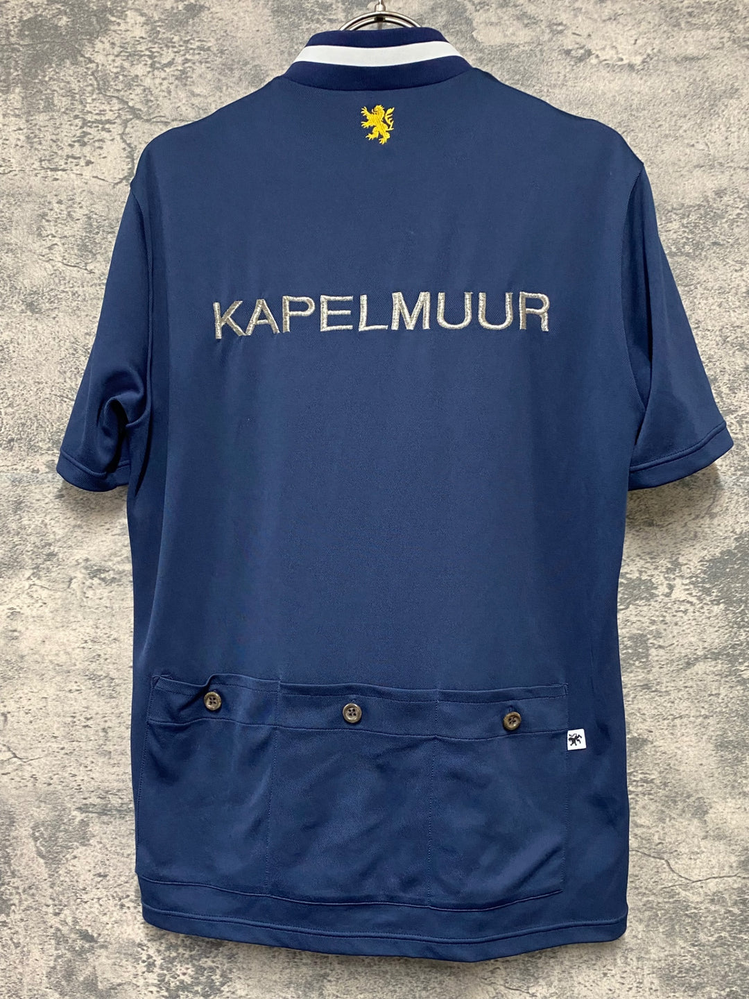 KF527 カペルミュール KAPELMUUR 半袖 サイクルジャージ 紺 L ハーフジップ