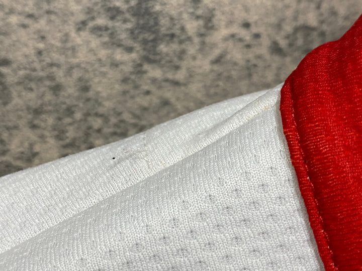 JI330 カステリ CASTELLI 長袖 サイクルジャージ 白 赤 S 裏起毛