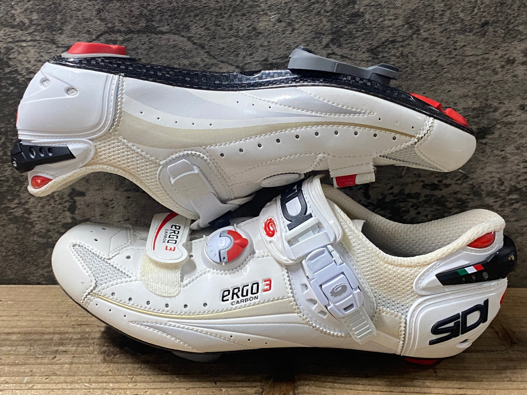 KI022 SIDI エルゴ カーボン ERGO3 CARBON ビンディングシューズ LOOK 白 EU44