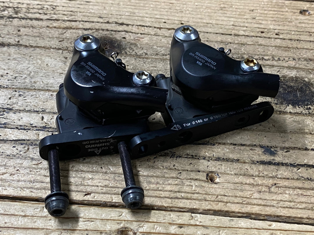 KK512 シマノ SHIMANO GRX BR-RX400 ディスクブレーキキャリパー 前後セット