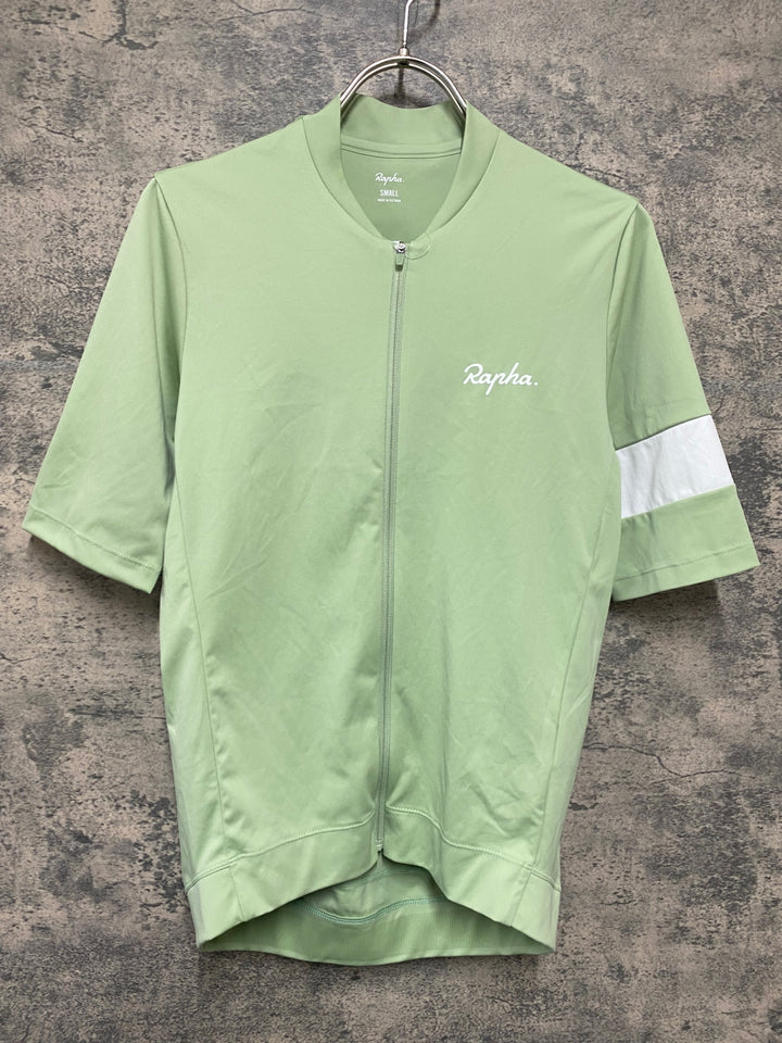 KM066 ラファ Rapha MEN'S CORE JERSEY 半袖 サイクルジャージ ライトグリーン S