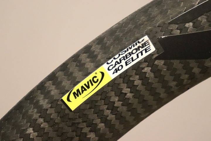 マヴィック MAVIC コスミック カーボン COSMIC CARBONE 40 ELITE アルミ/カーボン クリンチャー シマノ 11/12S ホイールセット ナローリム 13c【仙台店】