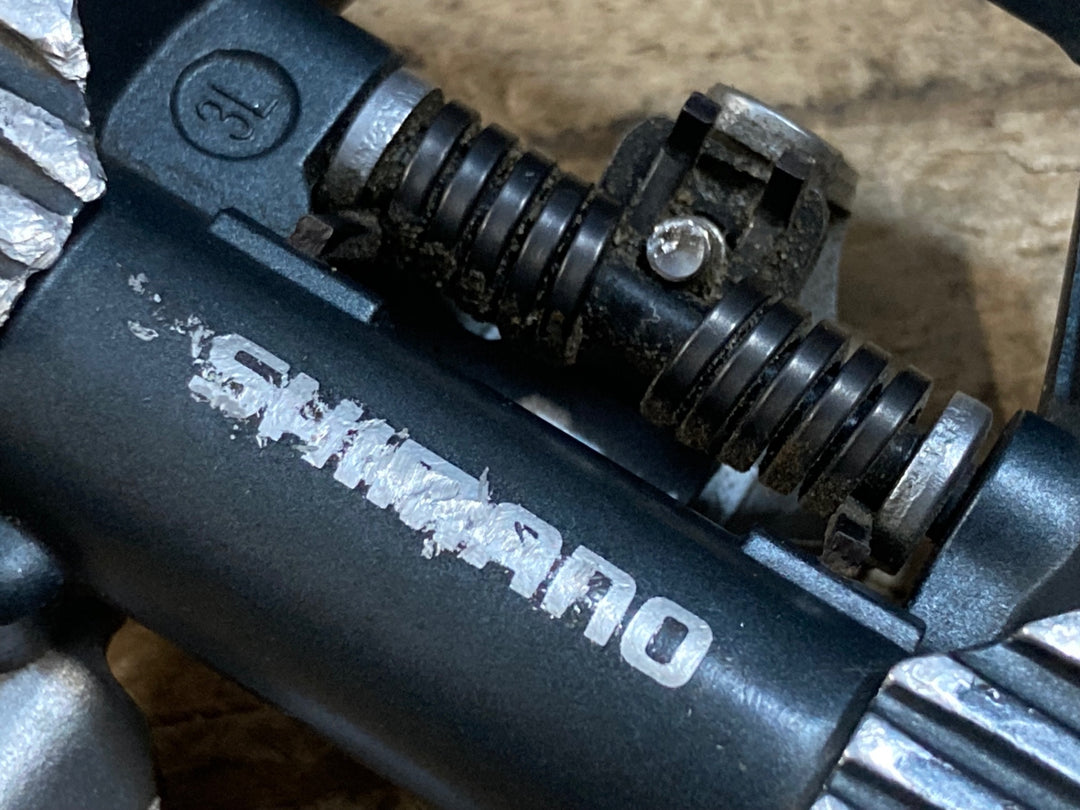 JZ350 シマノ SHIMANO PD-EH500 ビンディングペダル 片面フラット SPD ※錆あり,グリップピン欠品