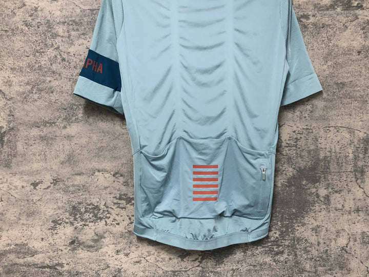 JO795 ラファ Rapha PRO TEAM JERSEY 半袖 サイクルジャージ 水 S