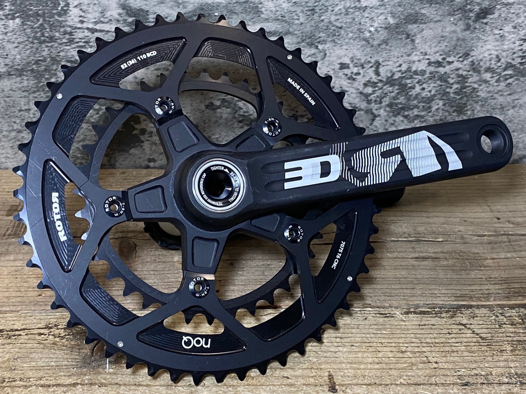 JS250 ローター ROTOR 3D 30 クランクセット 172.5mm noQ 52/36T